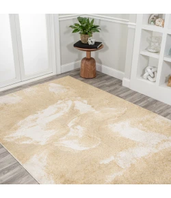 Jonathany Contemporary Pop CTP200E Gold/Cream Area Rug 2 ft. 11 in. X 5 ft. Rectangle