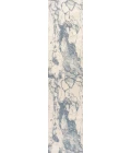 Marmo Abstract Marbled Modern Blue/Cream 2 ft. x 8 ft. Runner Rug