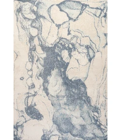 Jonathany Contemporary Pop CTP201B Blue/Cream Area Rug 5 ft. 3 in. X 8 ft. Rectangle