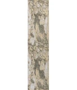 Jonathany Contemporary Pop CTP201C Gold/Gray Area Rug 2 ft. X 8 ft. Runner