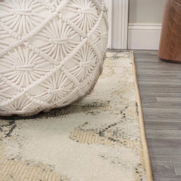 Marmo Abstract Marbled Modern Gold/Gray 8 ft. x 10 ft. Area Rug
