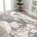Jonathany Contemporary Pop CTP201D Gray/Cream Area Rug 3 ft. 11 in. X 6 ft. Rectangle