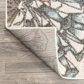 Giglio Modern Botanical Flower Orange/Blue/Cream 5 ft. x 8 ft. Area Rug