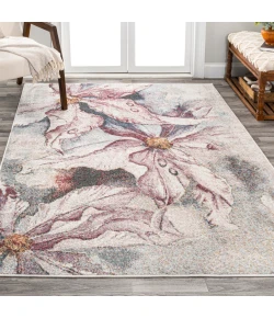 Jonathany Contemporary Pop CTP204A Pink/Gray Area Rug 2 ft. 11 in. X 5 ft. Rectangle