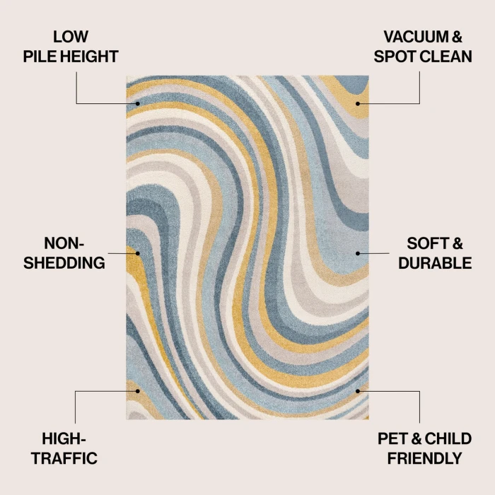 Jonathan Y DAZZLE Multi-Colored DZC100C 2ft.-11in. X 4ft.-11in. Rect. Rug