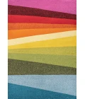 Prism Geometric Striped Orange/Green/Blue 8 ft. x 10 ft. Area Rug