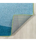 Prism Geometric Striped Orange/Green/Blue 8 ft. x 10 ft. Area Rug