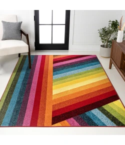 Jonathan Y DAZZLE Multi-Colored DZC102A 5ft.3in. X 7ft.7in. Rect. Rug