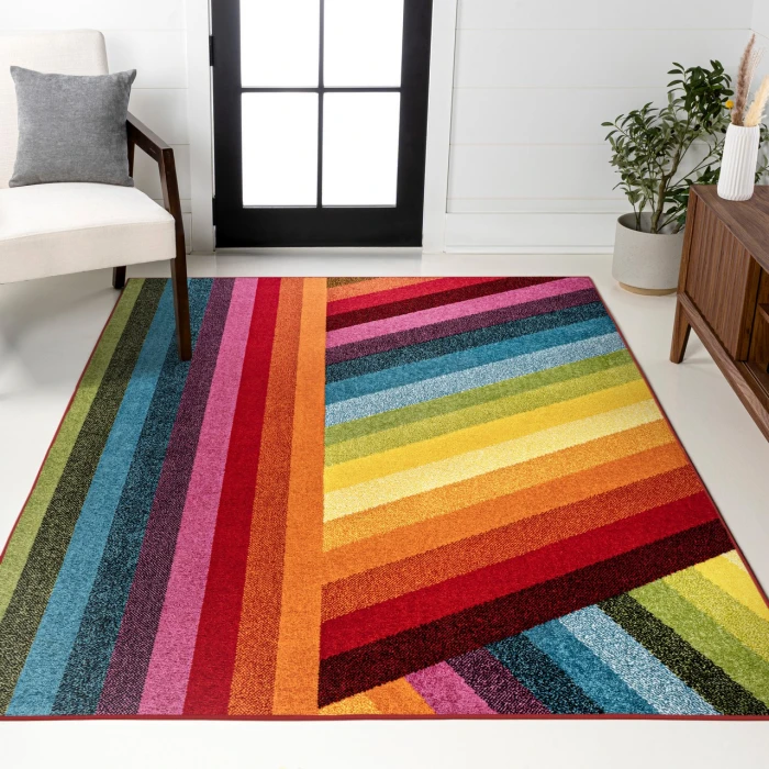 Jonathan Y DAZZLE Multi-Colored DZC102A 5ft.3in. X 7ft.7in. Rect. Rug