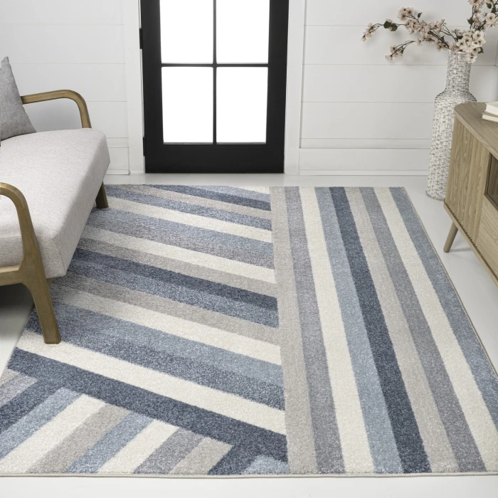 Jonathan Y DAZZLE Blue DZC102B 2ft.-11in. X 4ft.-11in. Rect. Rug