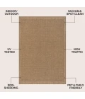 Jonathan Y FAUX VERDE Brown FXV101A-8 5ft.1in. X 7ft.7in. Rect. Rug