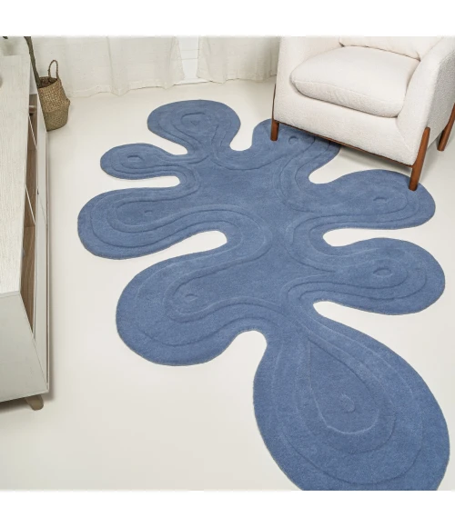 Jonathan Y GREENE STREET Blue GST100C 6ft. X 9ft. Specialty Rug