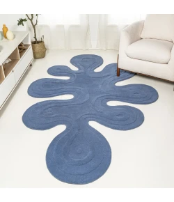 Jonathan Y GREENE STREET Blue GST100C 6ft. X 9ft. Specialty Rug