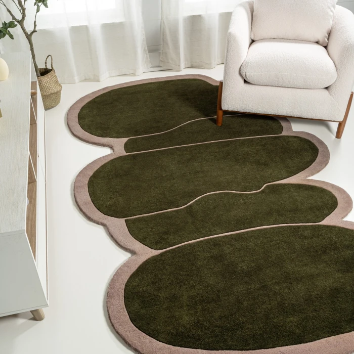 Jonathan Y GREENE STREET Green GST101A 5ft. X 8ft. Specialty Rug
