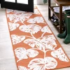 Jonathany Hawaii HWC100A Orange/Ivory Area Rug 2 ft. 2 in. X 8 ft. Runner