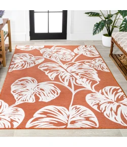 Jonathany Hawaii HWC100A Orange/Ivory Area Rug 3 ft. 1 in. X 5 ft. Rectangle