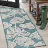 Jonathany Hawaii HWC100C Blue/Ivory Area Rug 2 ft. 2 in. X 8 ft. Runner