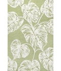 Tobago High-Low Two-Tone Monstera Leaf Light Green/Ivory 8 ft. x 10 ft. Indoor/Outdoor Area Rug