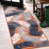Jonathany Hawaii HWC101A Orange/Navy/Ivory Area Rug 2 ft. 2 in. X 8 ft. Runner