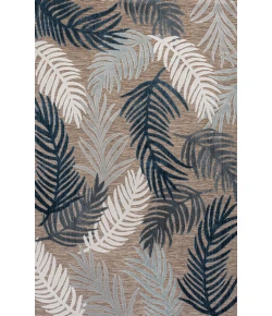 Jonathany Hawaii HWC101B Brown/Navy/Ivory Area Rug 3 ft. 11 in. X 6 ft. Rectangle