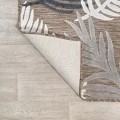 Montego High-Low Tropical Palm Brown/Navy/Ivory 2 ft. x 8 ft. Indoor/Outdoor Runner Rug