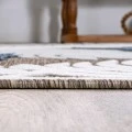 Montego High-Low Tropical Palm Brown/Navy/Ivory 2 ft. x 8 ft. Indoor/Outdoor Runner Rug