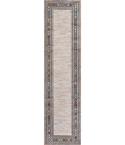 Jonathany Hawaii HWC102A Brown/Ivory Area Rug 2 ft. 2 in. X 8 ft. Runner