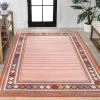 Jonathany Hawaii HWC102C Orange/Ivory Area Rug 7 ft. 9 in. X 10 ft. Rectangle