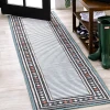 Jonathany Hawaii HWC102D Blue/Ivory Area Rug 2 ft. 2 in. X 8 ft. Runner