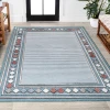 Jonathany Hawaii HWC102D Blue/Ivory Area Rug 7 ft. 9 in. X 10 ft. Rectangle