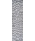 Balansat Moroccan Diamond Dark Gray 2 ft. x 8 ft. Indoor/Outdoor Runner Rug