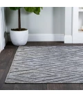Balansat Moroccan Diamond Dark Gray 4 ft. x 6 ft. Indoor/Outdoor Area Rug