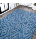 Balansat Moroccan Diamond Navy 5 ft. x 8 ft. Indoor/Outdoor Area Rug