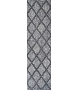 Jonathany Ibiza IBZ101A Dark Gray Area Rug 2 ft. 2 in. X 8 ft. Runner