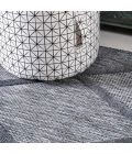 Salines Diamond Trellis Dark Gray 2 ft. x 8 ft. Indoor/Outdoor Runner Rug
