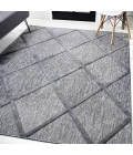 Salines Diamond Trellis Dark Gray 8 ft. x 10 ft. Indoor/Outdoor Area Rug
