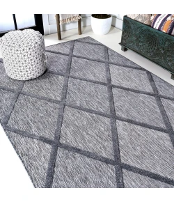 Jonathany Ibiza IBZ101A Dark Gray Area Rug 7 ft. 9 in. X 10 ft. Rectangle