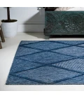 Salines Diamond Trellis Navy 8 ft. x 10 ft. Indoor/Outdoor Area Rug