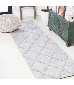 Jonathany Ibiza IBZ101C Light Gray Area Rug 2 ft. 2 in. X 8 ft. Runner