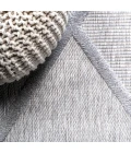 Salines Diamond Trellis Light Gray 5' Square Indoor/Outdoor Area Rug