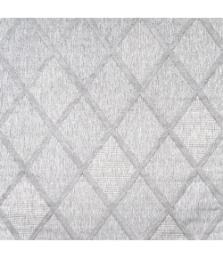 Jonathany Ibiza IBZ101C Light Gray Area Rug 5 ft. 3 in. X 5 ft. 3 in. Square