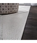 Salines Diamond Trellis Ivory 2 ft. x 8 ft. Indoor/Outdoor Runner Rug
