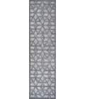 Talaia Neutral Geometric Dark Gray 2 ft. x 8 ft. Indoor/Outdoor Runner Rug