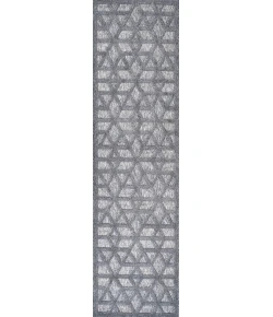 Jonathany Ibiza IBZ102A Dark Gray Area Rug 2 ft. 2 in. X 8 ft. Runner