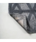 Talaia Neutral Geometric Dark Gray 2 ft. x 8 ft. Indoor/Outdoor Runner Rug