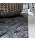 Talaia Neutral Geometric Dark Gray 2 ft. x 8 ft. Indoor/Outdoor Runner Rug