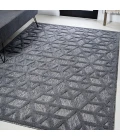 Talaia Neutral Geometric Dark Gray 5 ft. x 8 ft. Indoor/Outdoor Area Rug