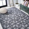 Jonathany Ibiza IBZ102A Dark Gray Area Rug 5 ft. 3 in. X 7 ft. 7 in. Rectangle