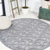Jonathany Ibiza IBZ102A Dark Gray Area Rug 5 ft. 3 in. X 5 ft. 3 in. Round