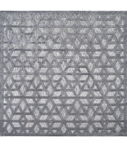 Jonathany Ibiza IBZ102A Dark Gray Area Rug 5 ft. 3 in. X 5 ft. 3 in. Square